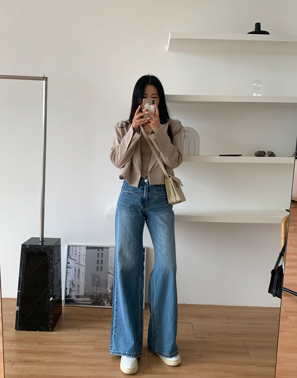 Reve High-Rise Wide Leg Jeans