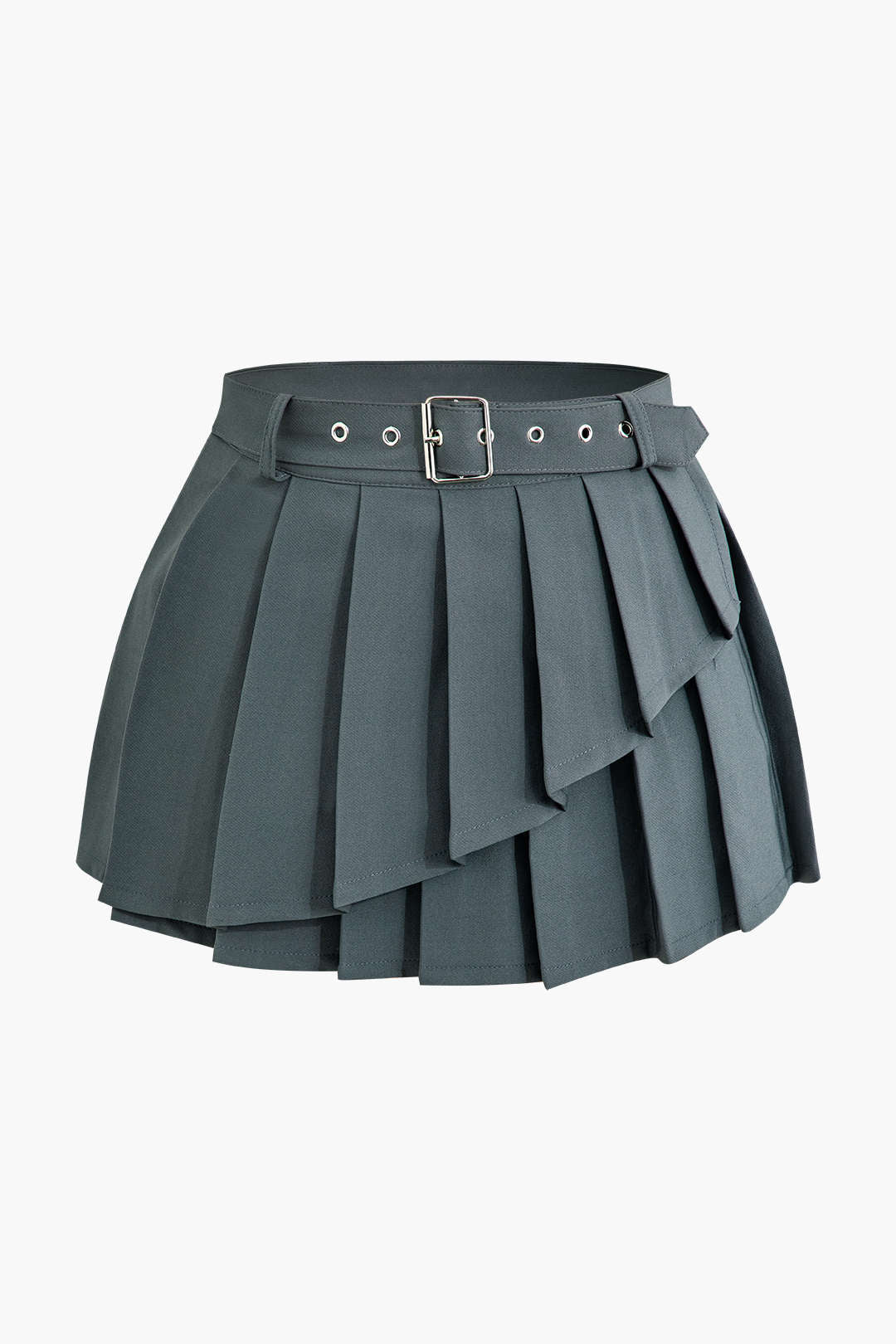 Layered Pleated Mini Skirt