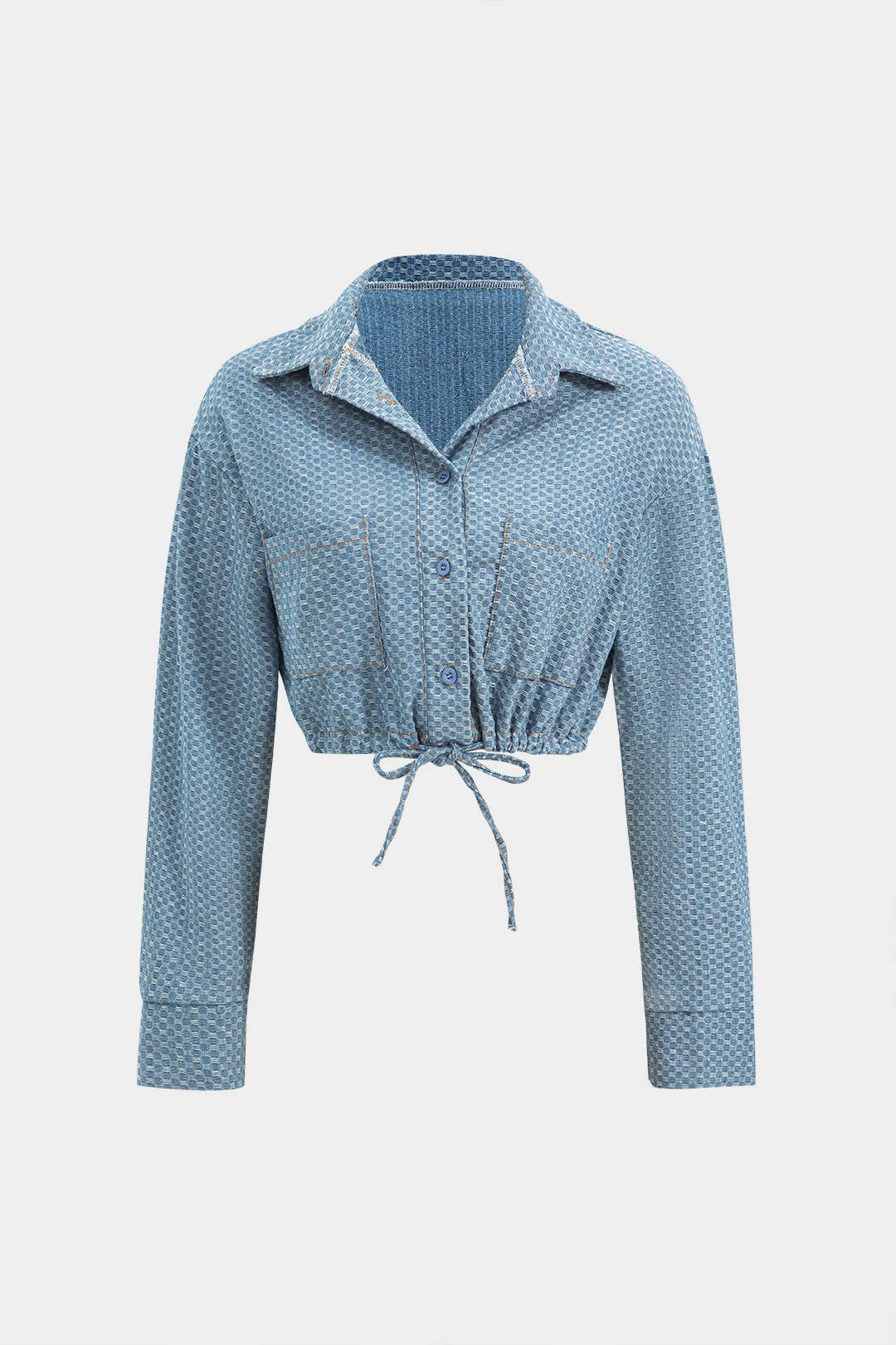 Arden Denim Drawstring Set