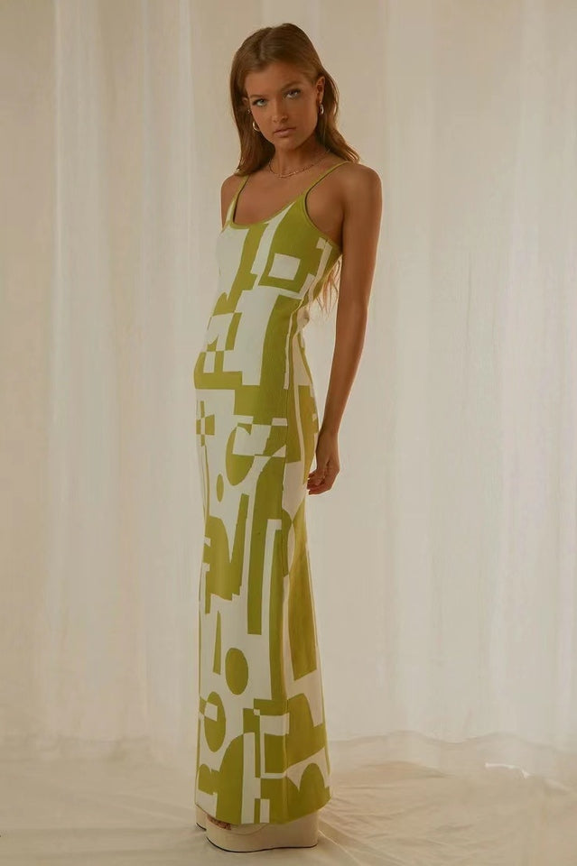 Capri Abstract Maxi Dress