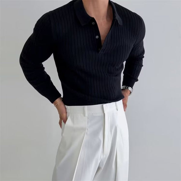 Valon Ribbed Knit Polo