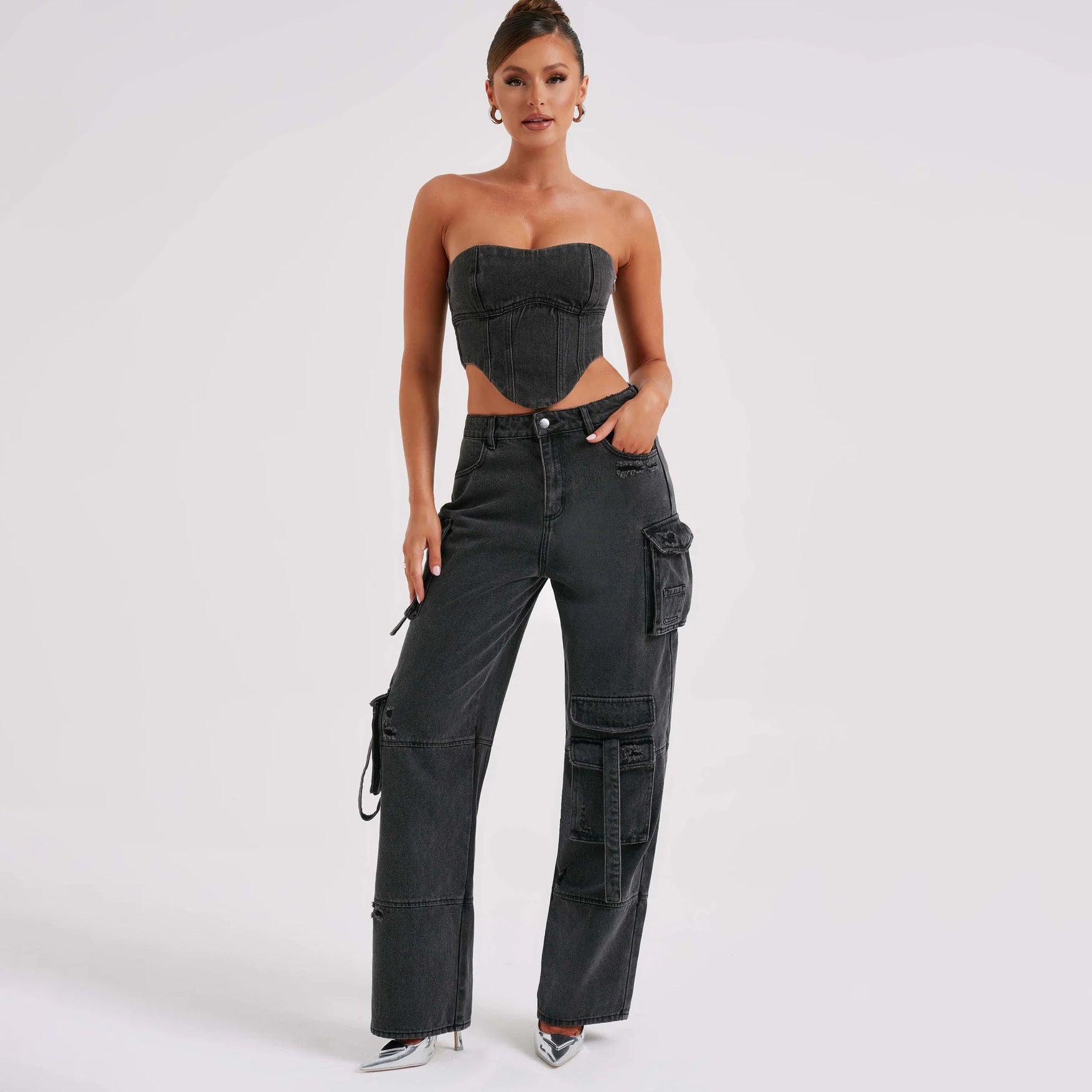 Concrete Rush Utility Denim Pants