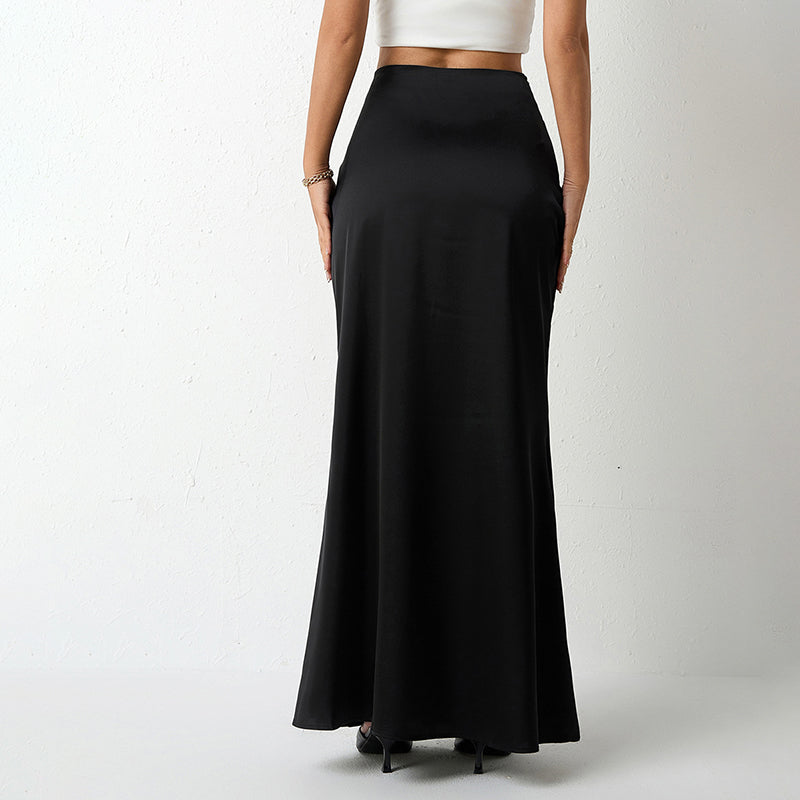 Savina Satin Maxi Skirt