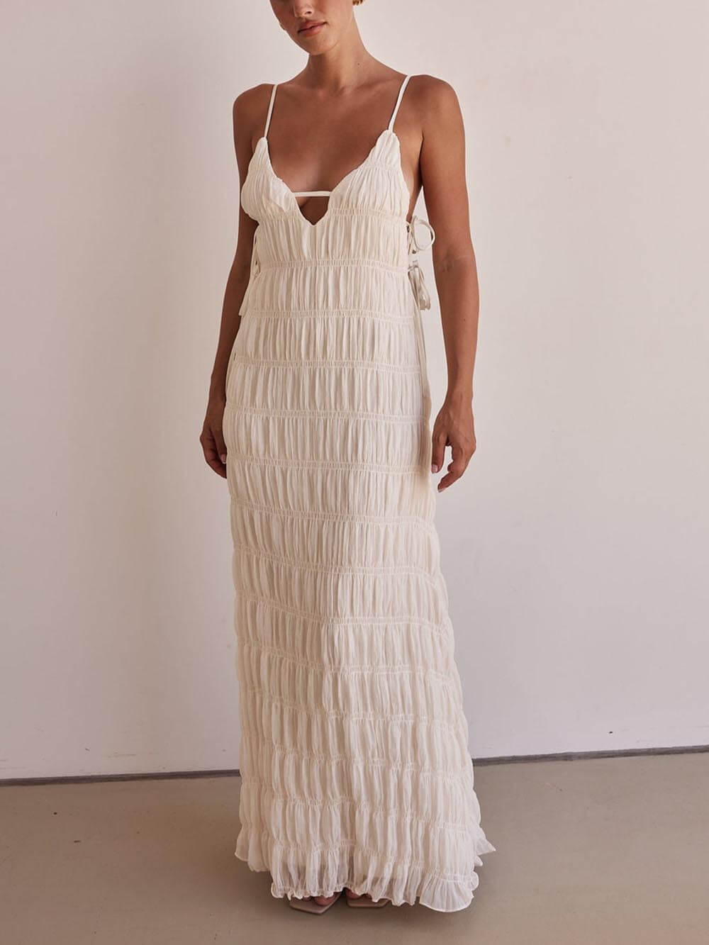 Isla Whisper Crinkle Maxi Dress