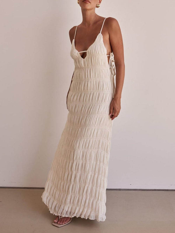 Isla Whisper Crinkle Maxi Dress
