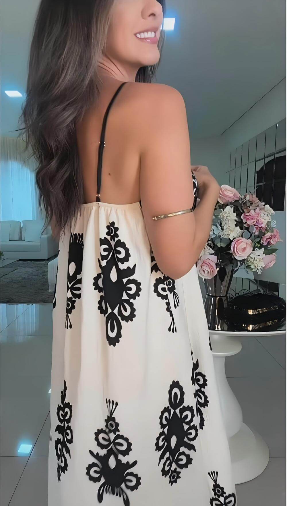 Sunset Boulevard Printed Maxi Dress
