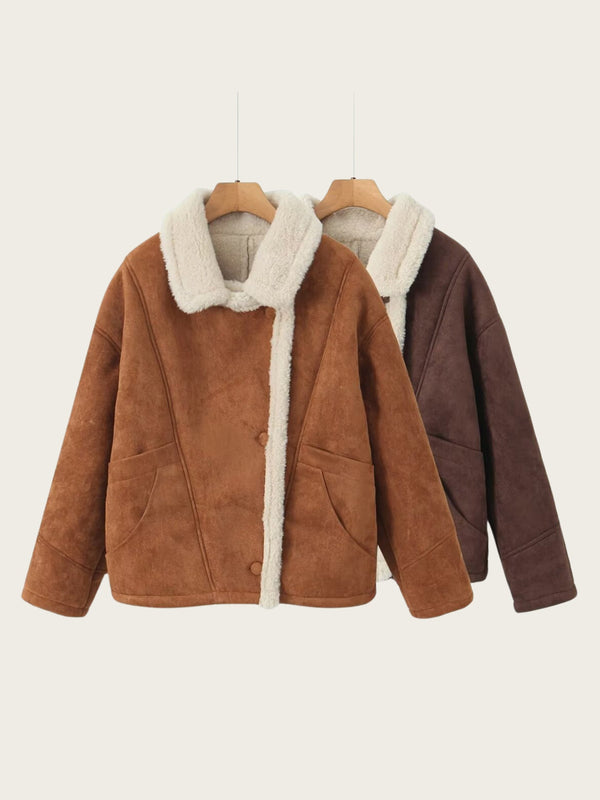 Elowyn Shearling Wrap Jacket