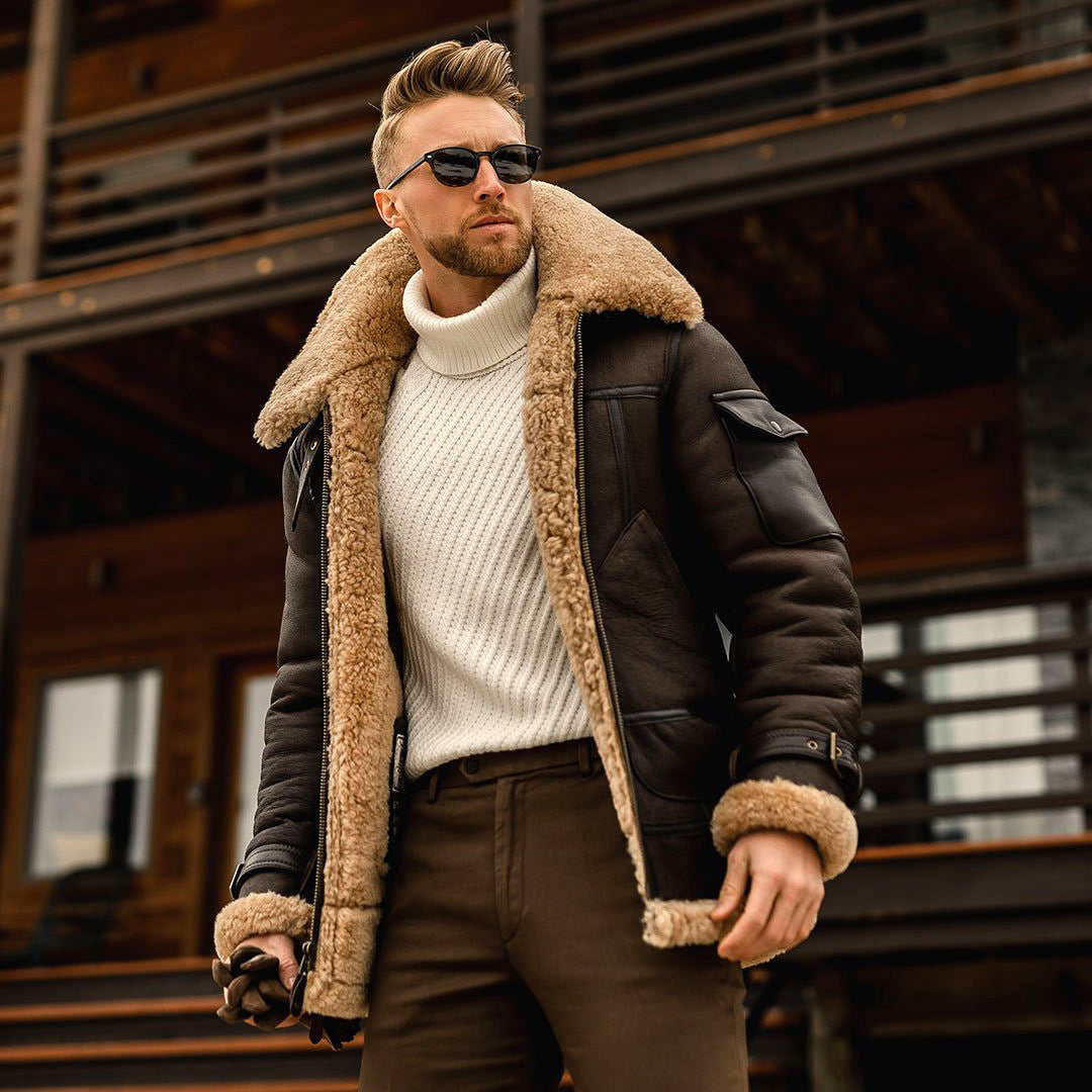 Kodiak Shearling Aviator Jacket