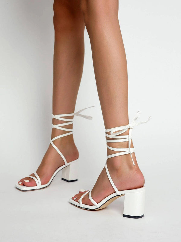 Sienna Lace-Up Heels