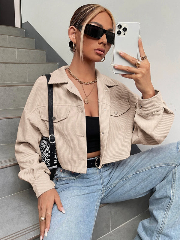 Streetview Corduroy Cropped Jacket