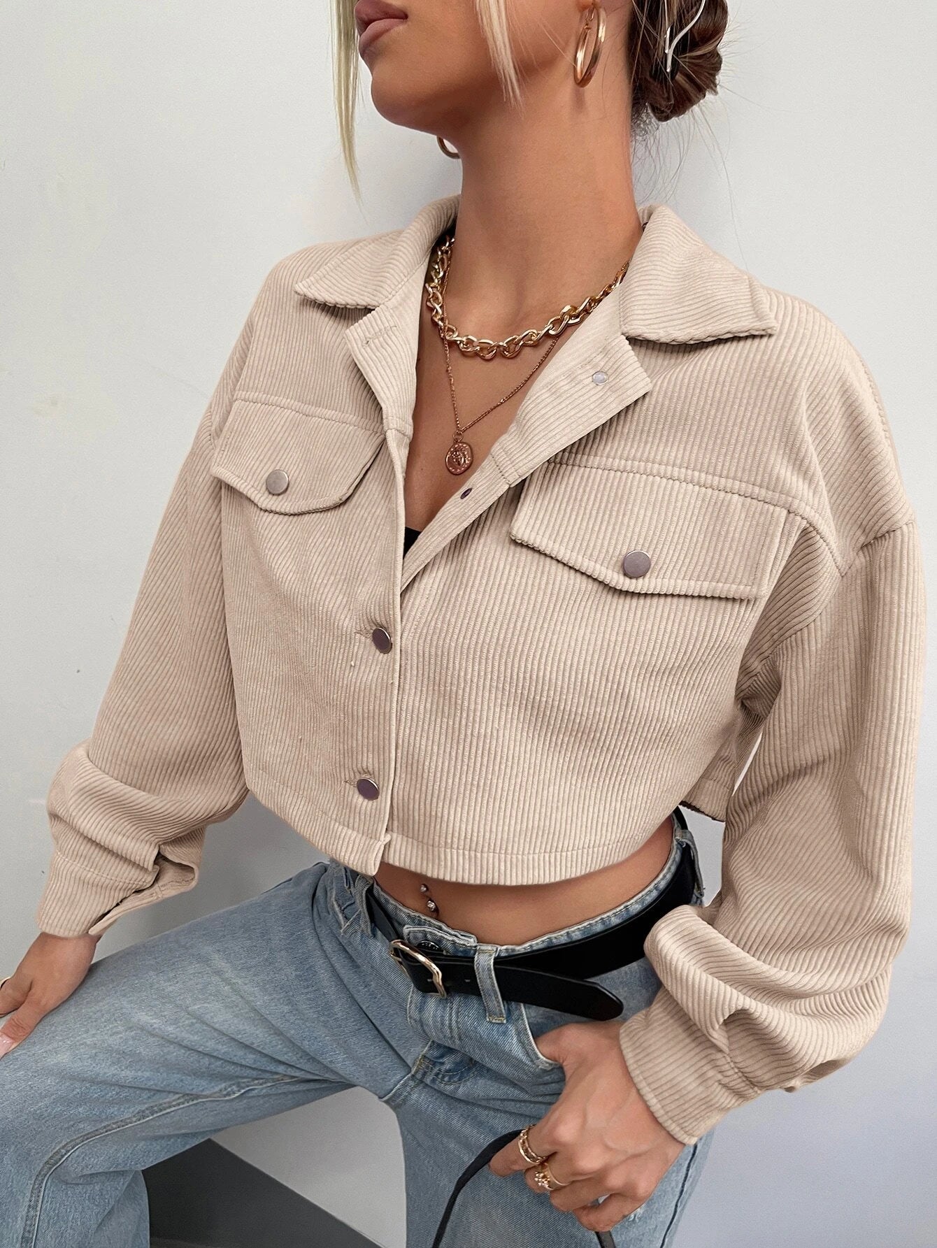Streetview Corduroy Cropped Jacket