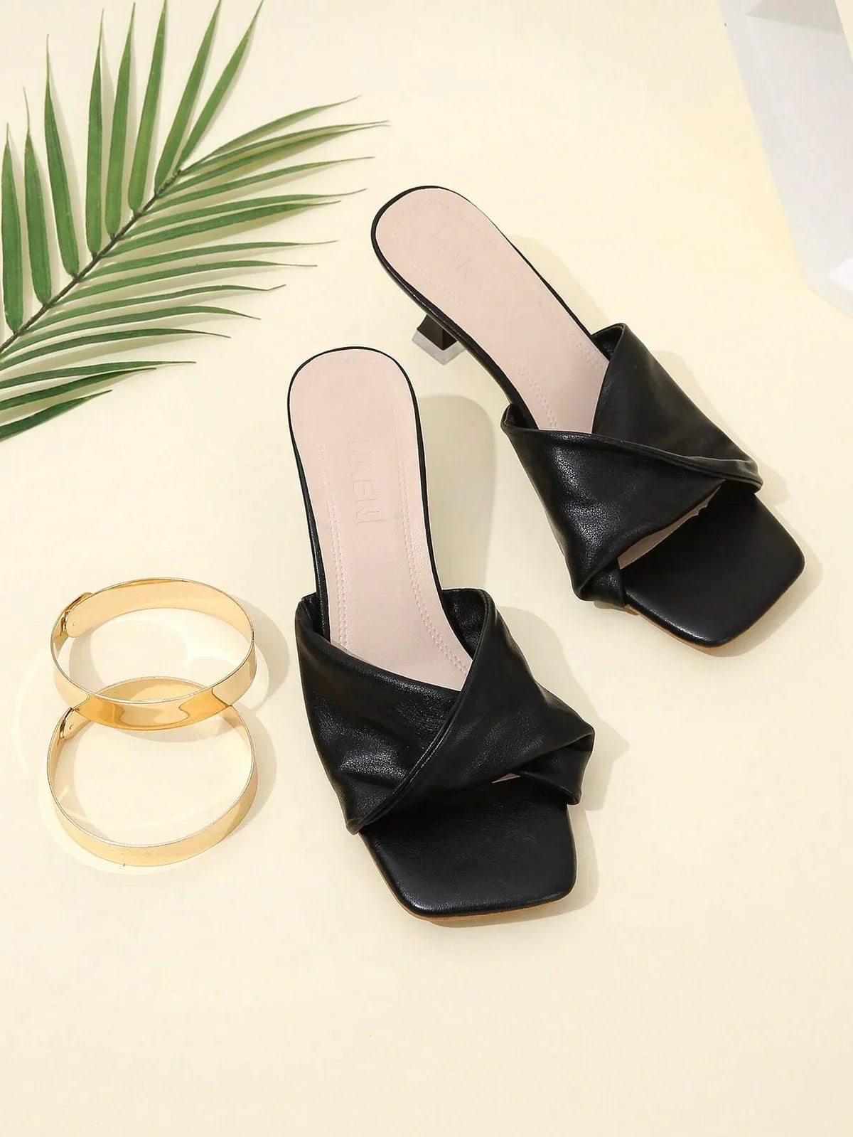 Luna Pleated Heels