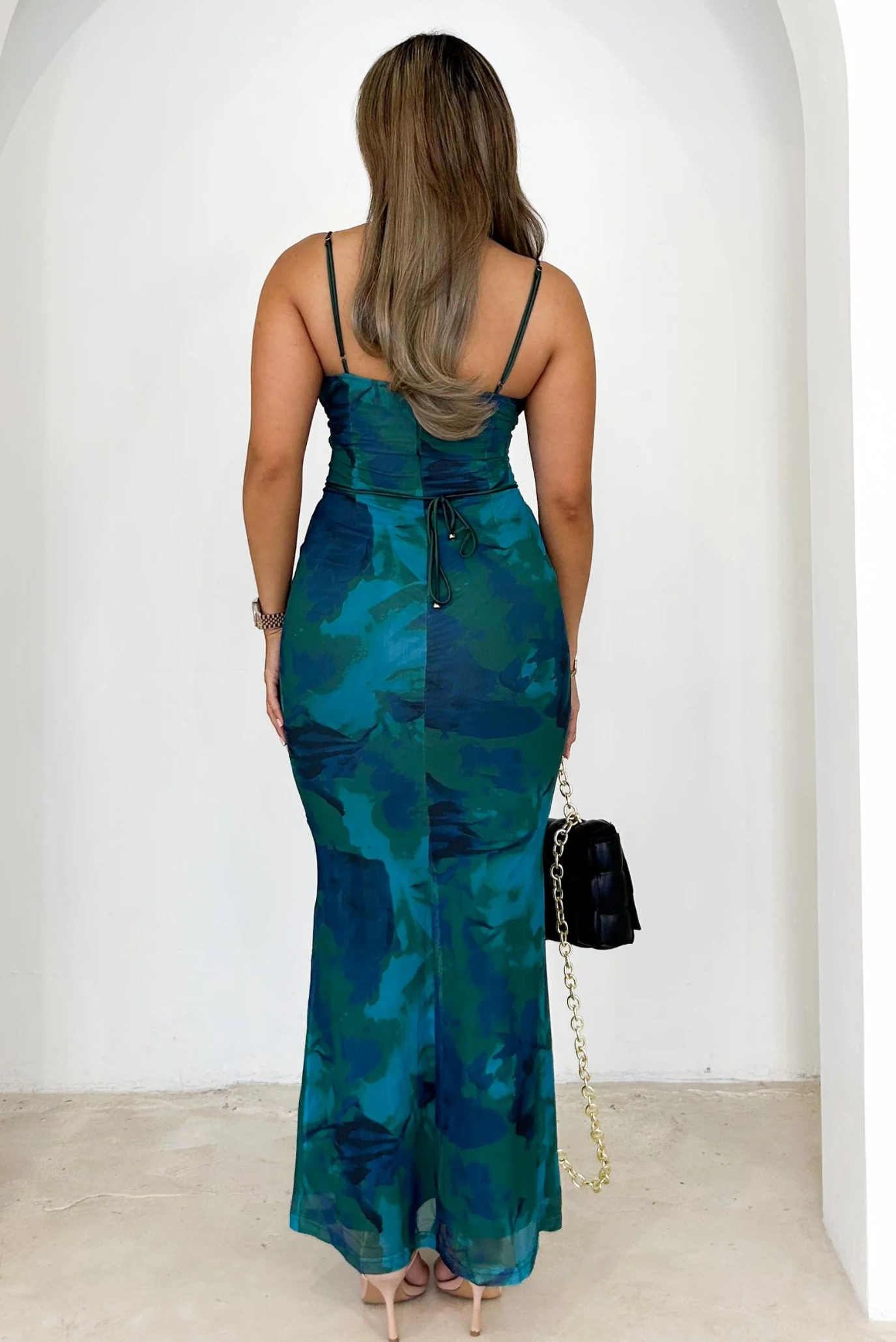 Arial Cascade Maxi Dress