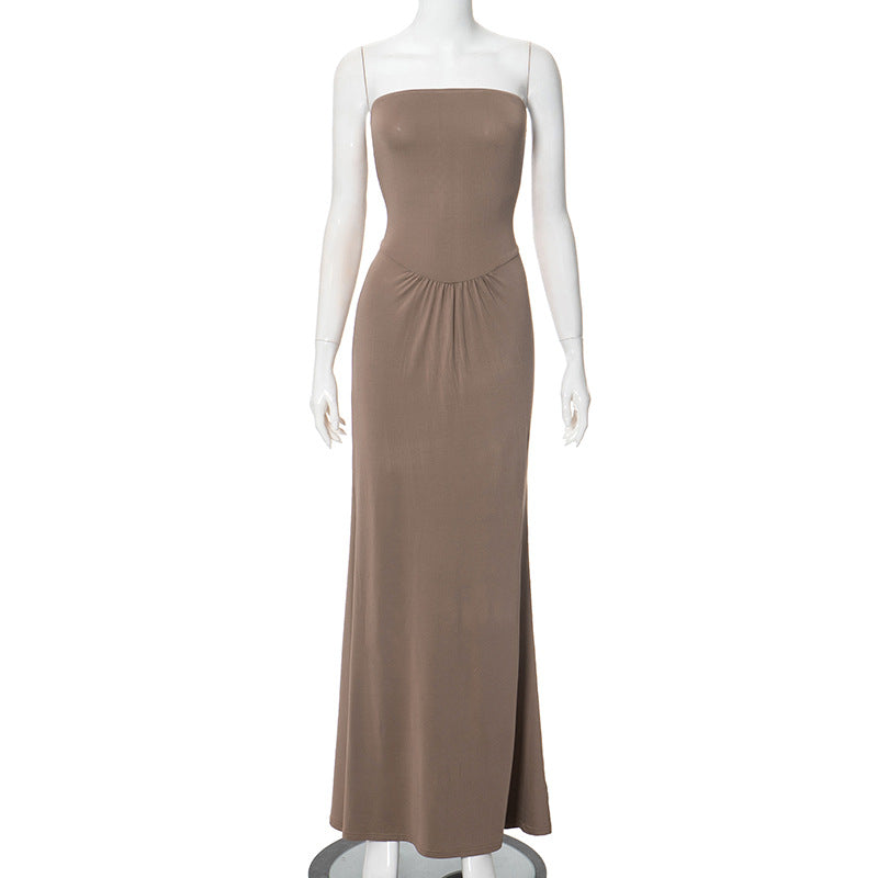 Solara Silkstone Strapless Maxi Dress