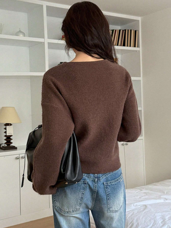 Cocoa Wrap Knit Jumper