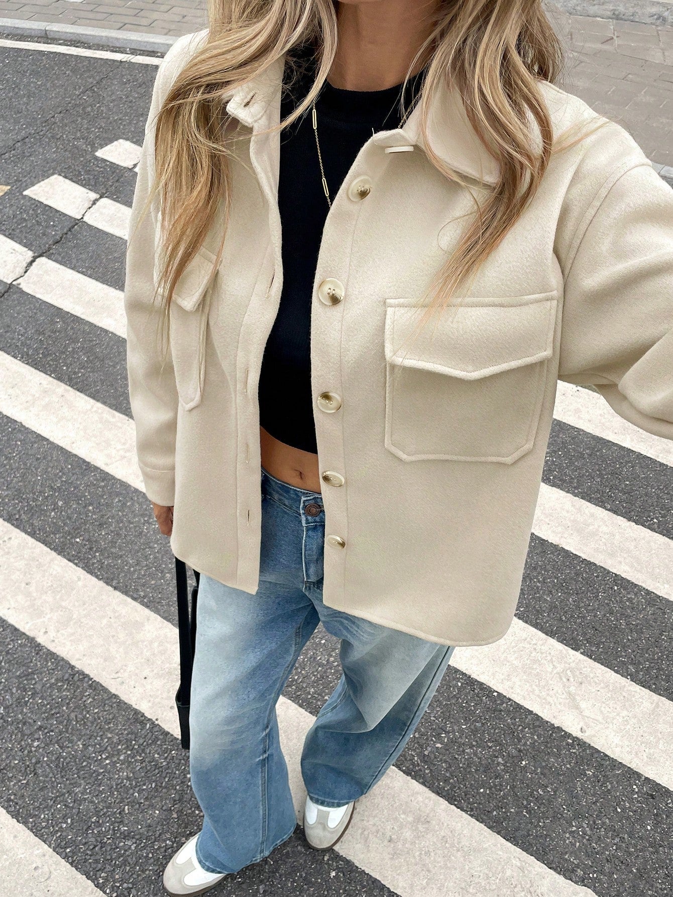 City Stroll Button-Up Shacket