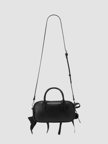 Bow Detail Faux Leather Handbag & Shoulder Bag