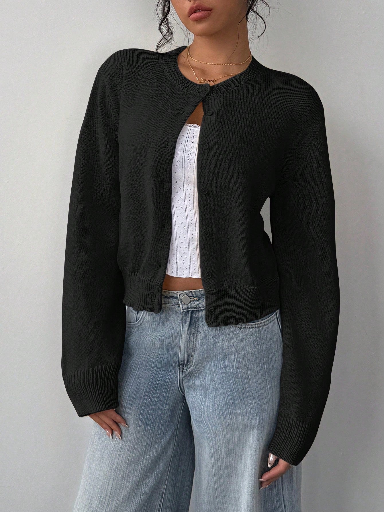 Cloud Soft Button-Up Knit Cardigan