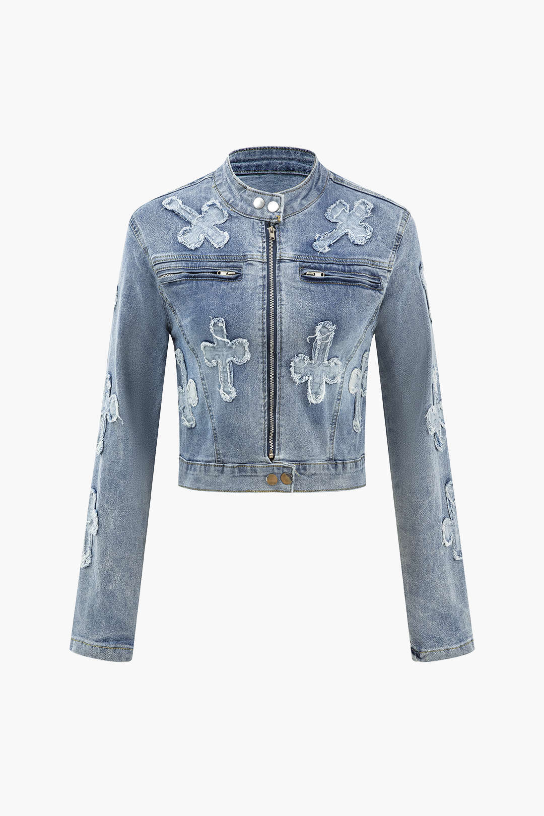Crosstown Denim Jacket And Skirt Set