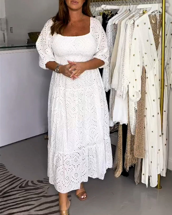 Isla Belle Broderie Maxi Dress