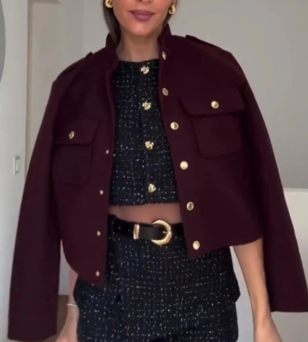 Margaux Buttoned Wool Jacket