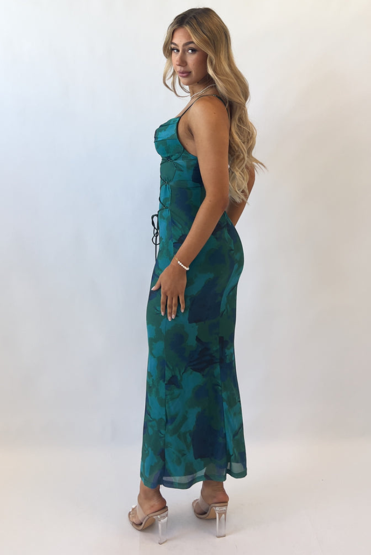 Arial Cascade Maxi Dress