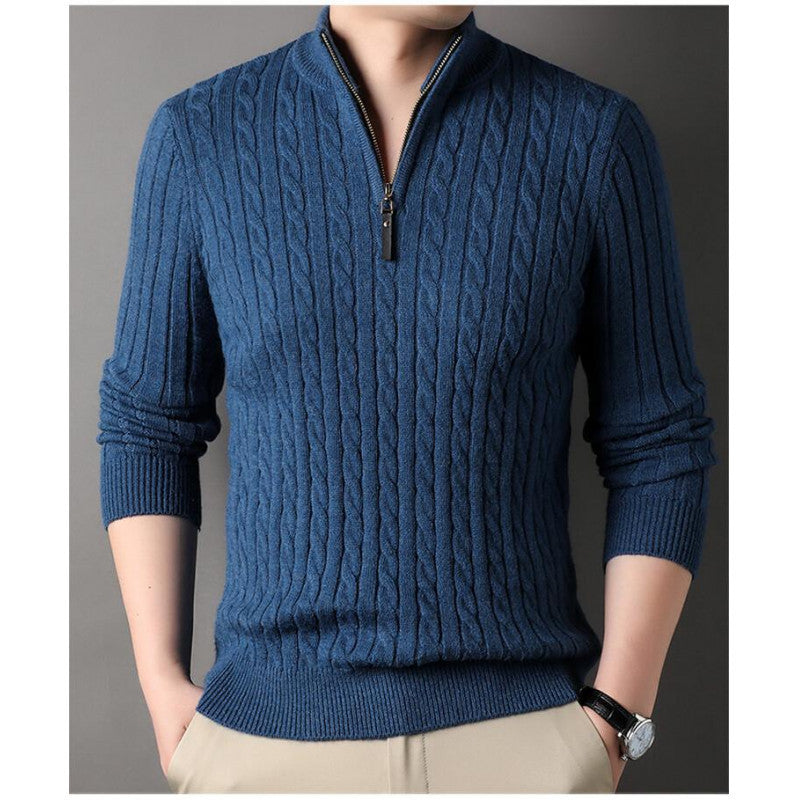 Westvale Classic Cable-Knit Quarter-Zip Jumper