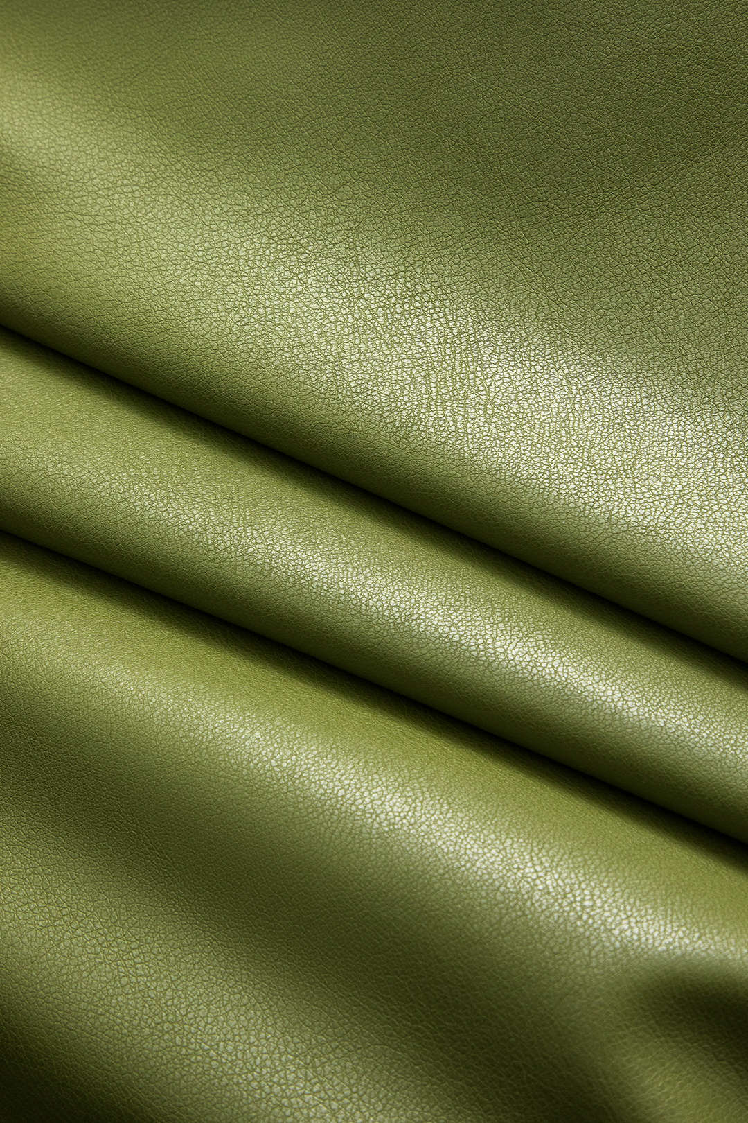 Electric Olive Cropped Faux Leather Jacket