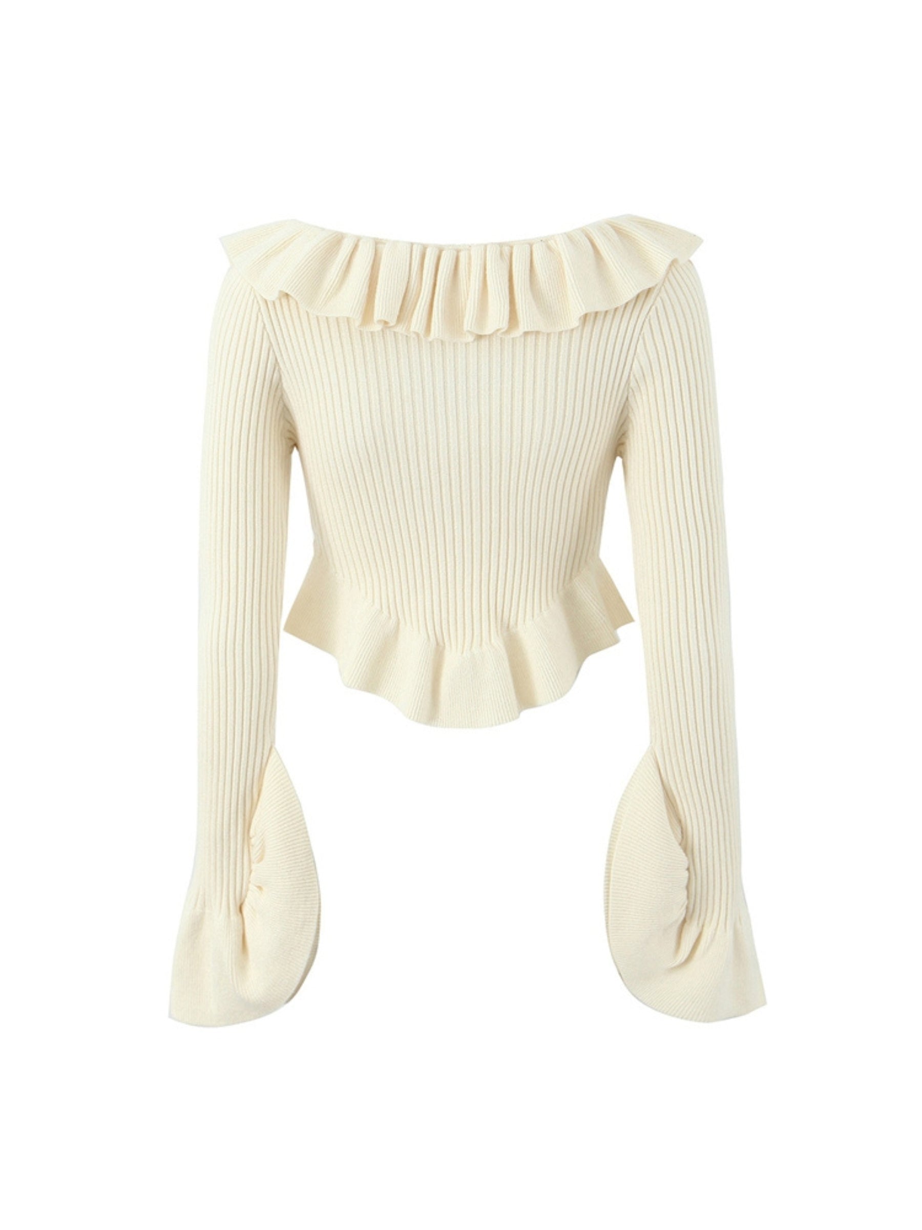Amelie Ruffle Knit Top