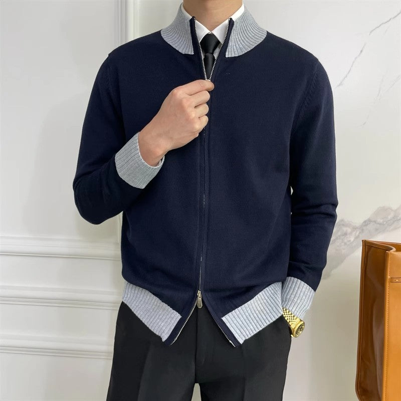 Wesley Zip Collar Knit