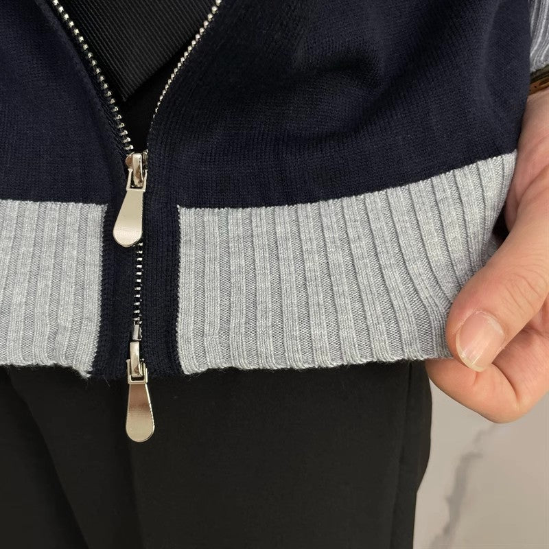Wesley Zip Collar Knit