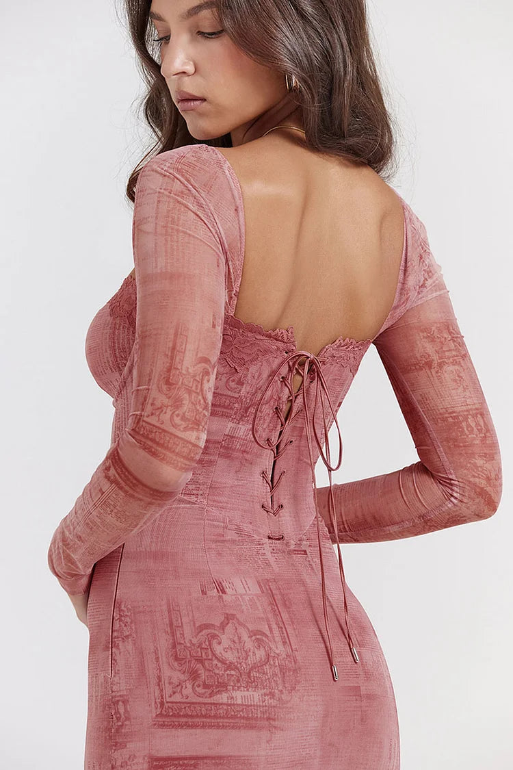 Celestine Sheer Midi Dress