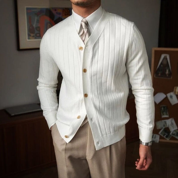 Carrington Soft-Rib Buttoned Cardigan