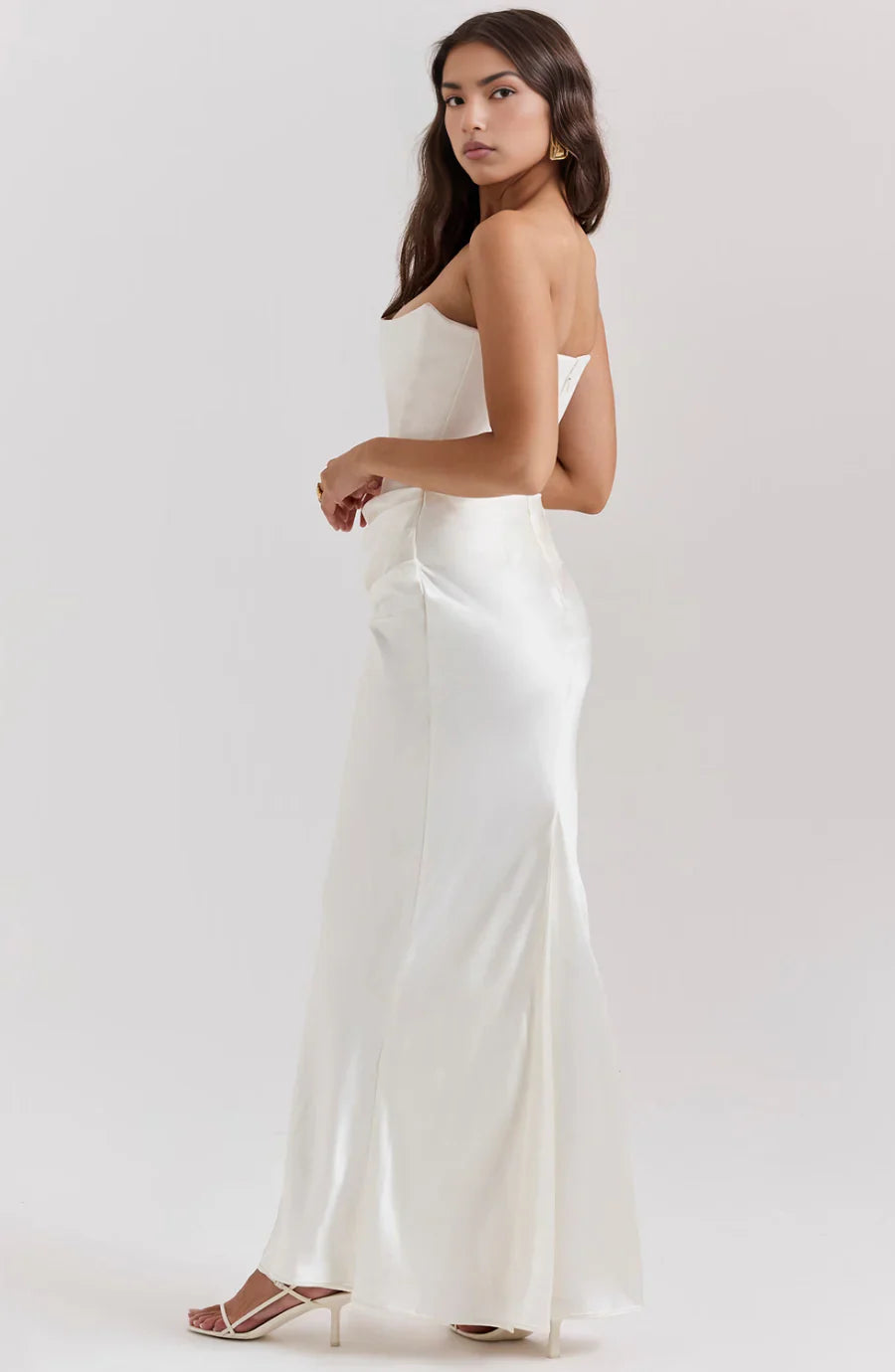 Elysian Grace Draped Maxi Dress