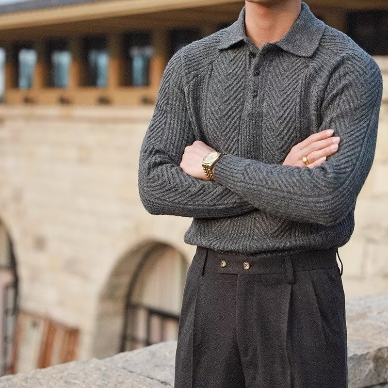 Valenridge Heritage Knit Polo Jumper