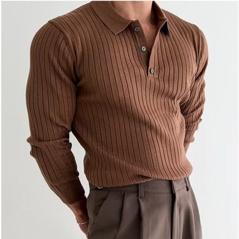 Valon Ribbed Knit Polo