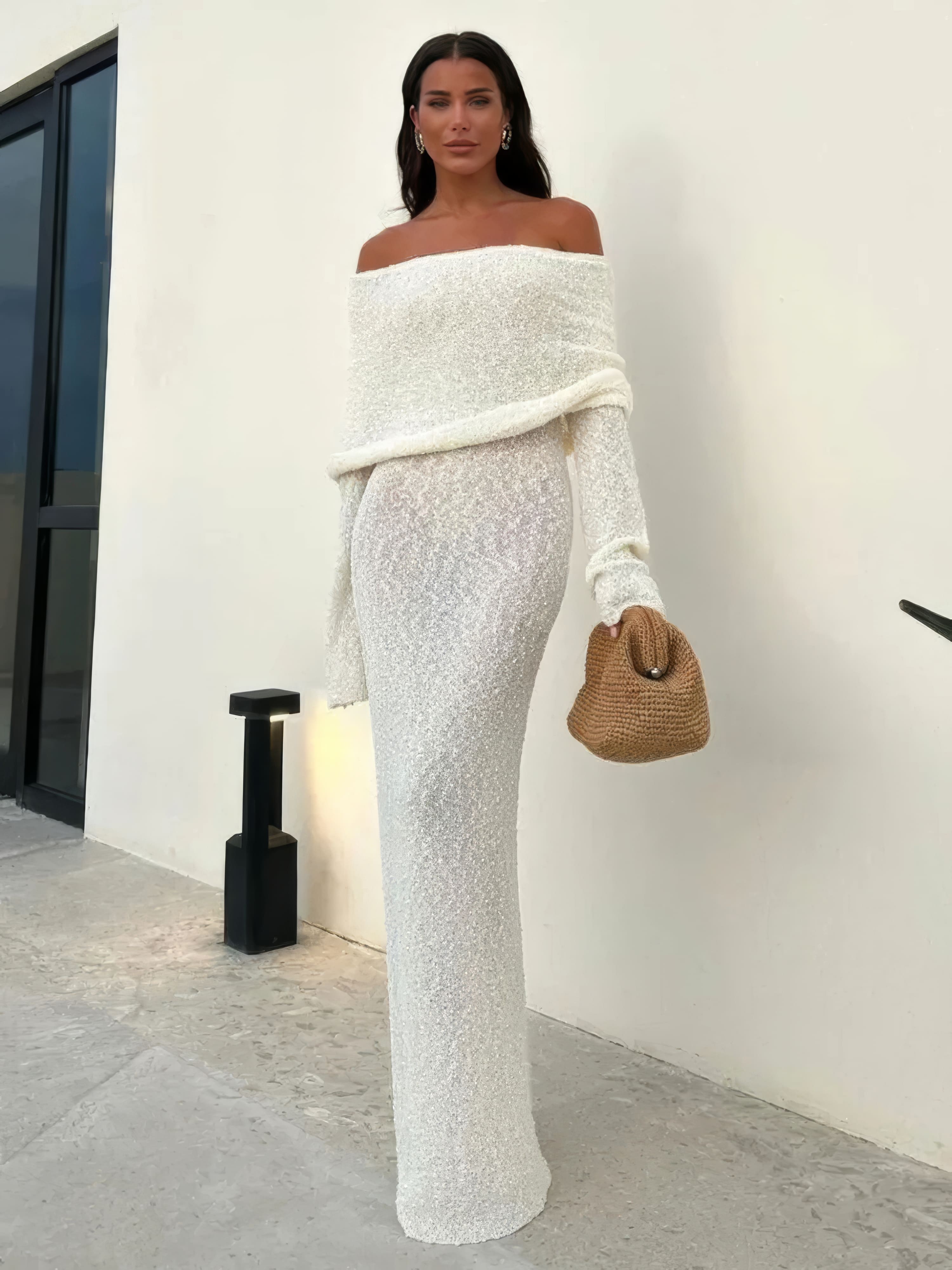 Golden Hour Knit Maxi Dress