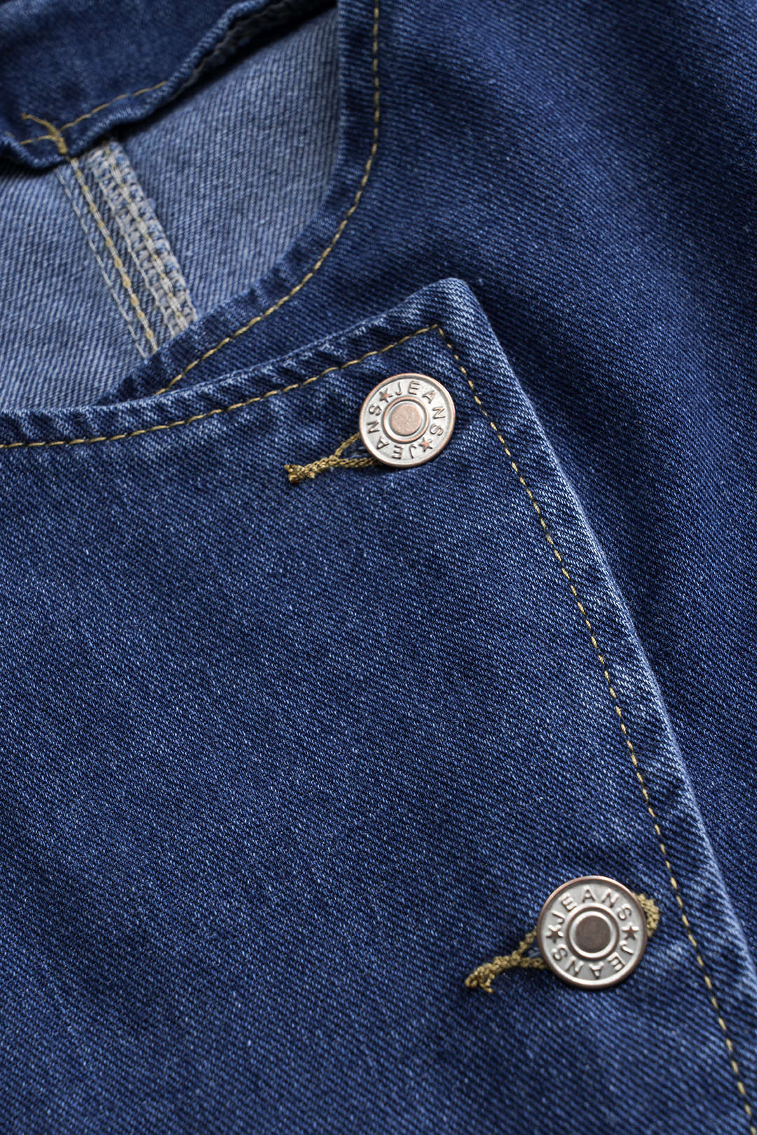 Lila Denim Button-Up And Wide Leg Jean Set