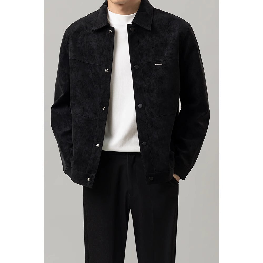 Midtown Suede Button Jacket