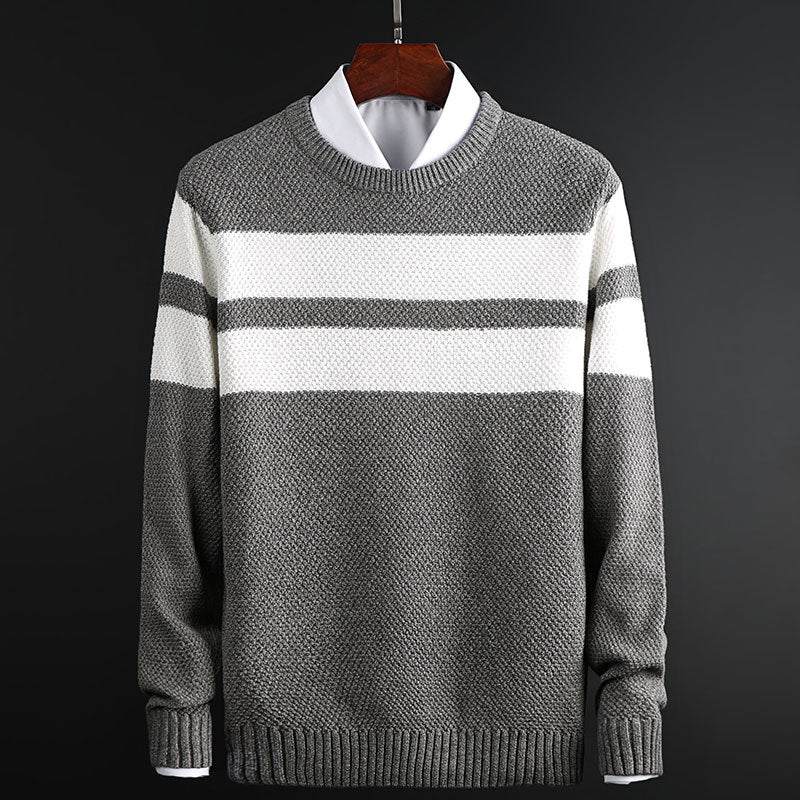Wellington Stripe-Knit Crew Jumper