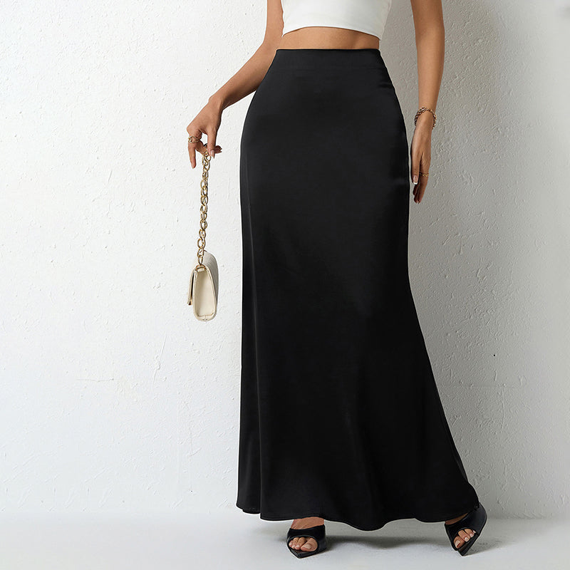 Savina Satin Maxi Skirt