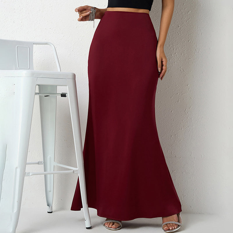 Savina Satin Maxi Skirt