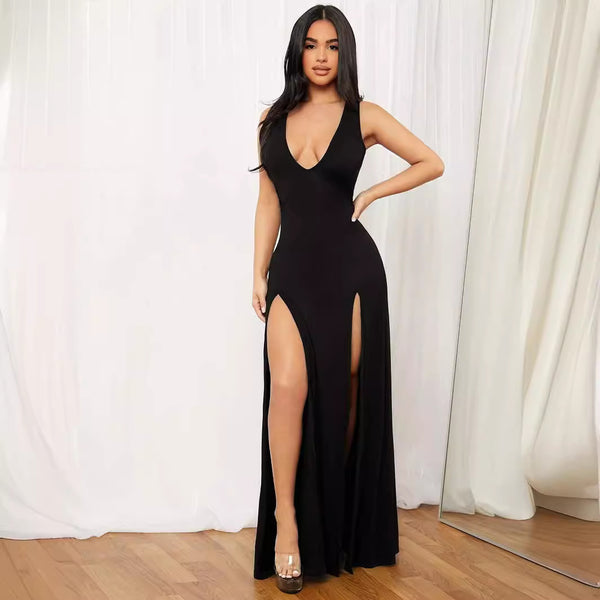 Nerisse Twin-Split Maxi Dress