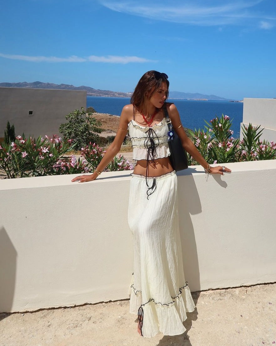Isla Tide Crinkle Maxi Set