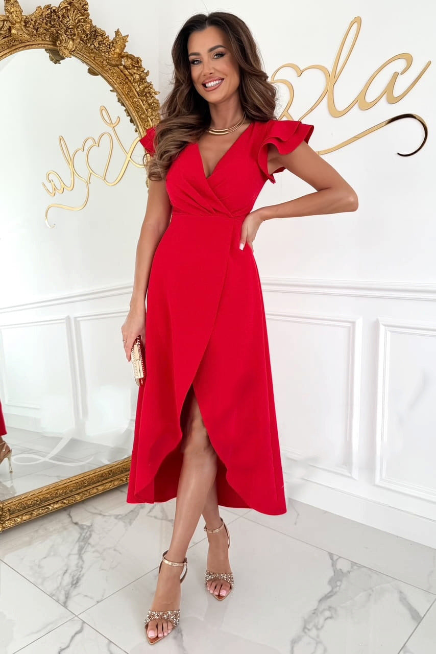 Vienna Grace Flutter Midi Dress