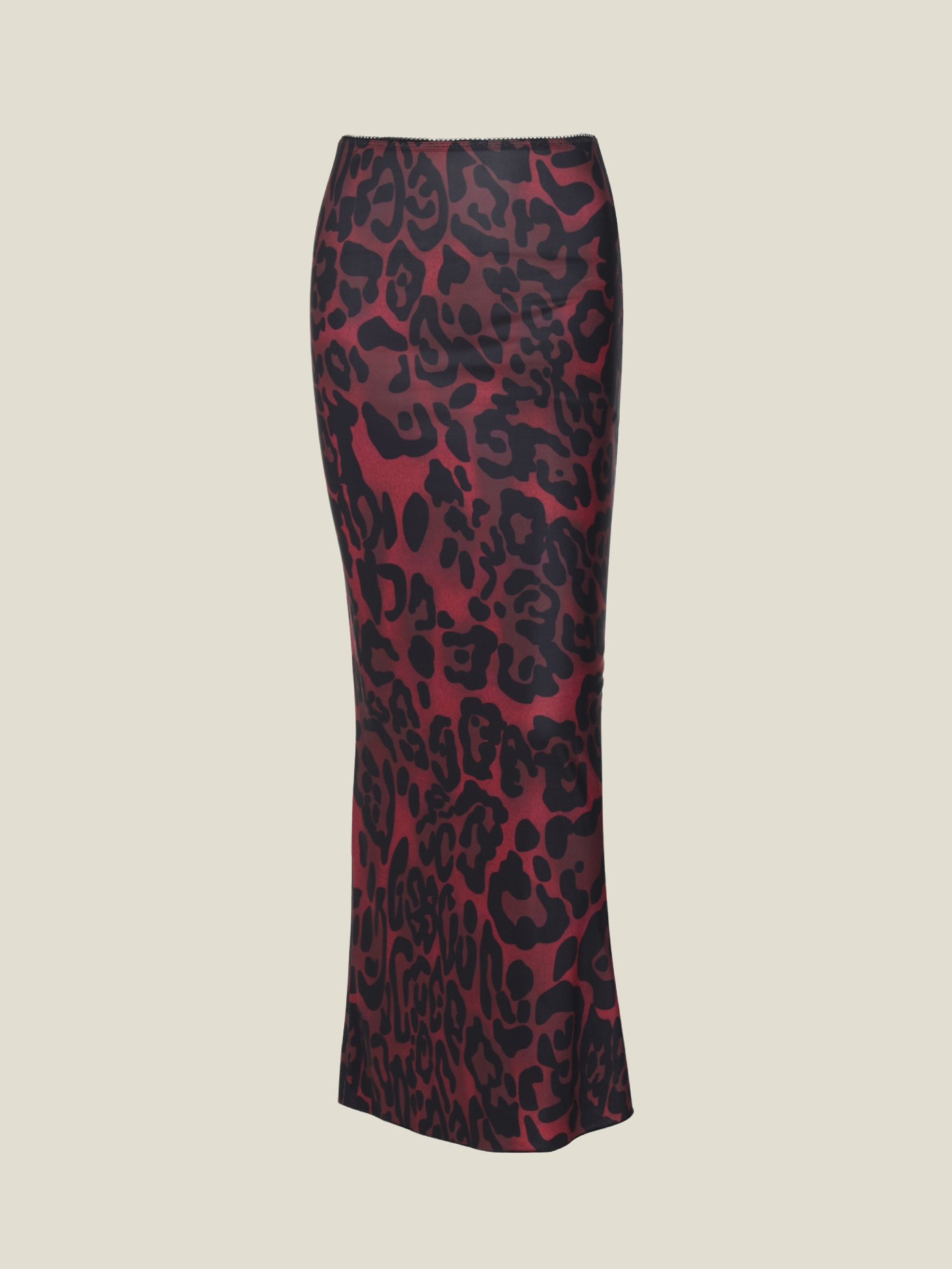 Sasha Wildfire Satin Maxi Skirt