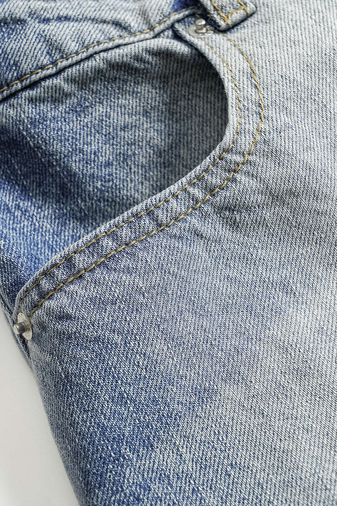 Luxe Fade-Wash Wide-Leg Jeans