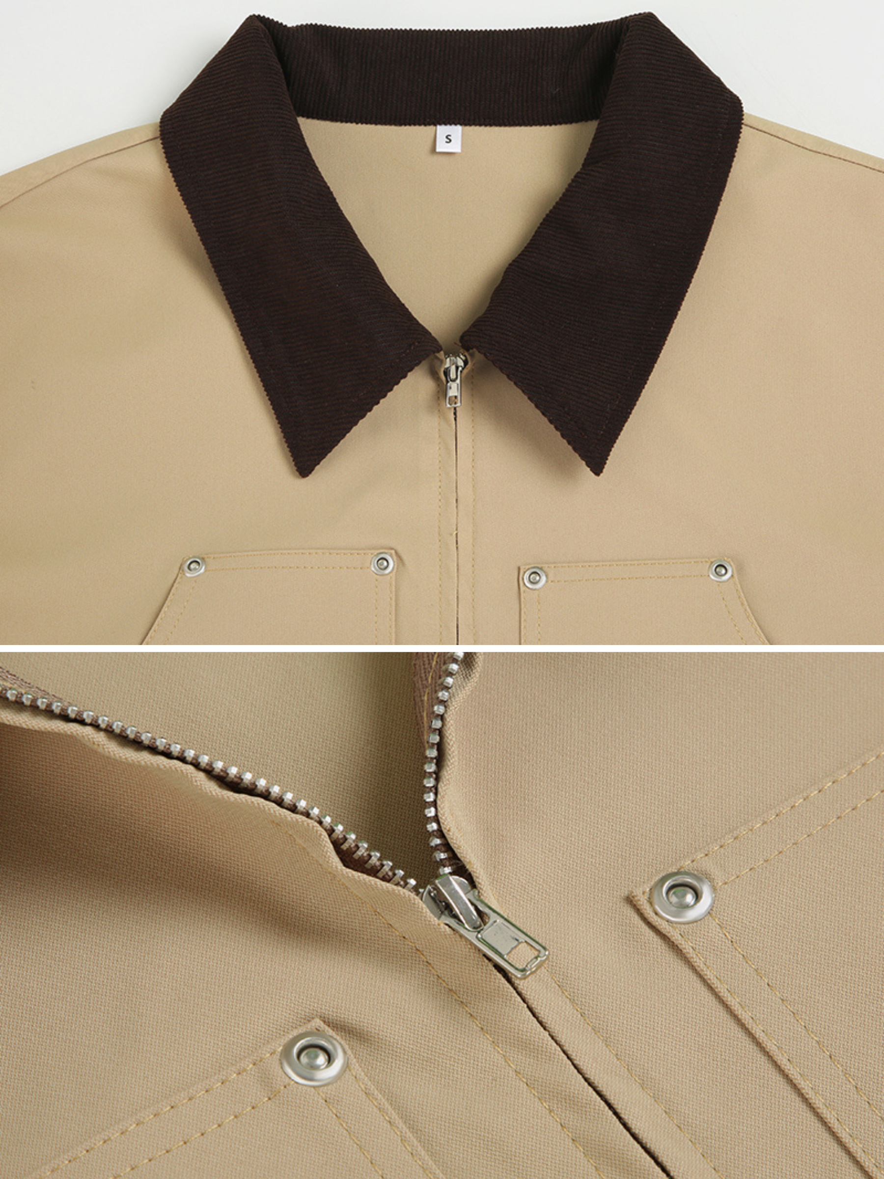 Hampton Corduroy Collar Zip Jacket