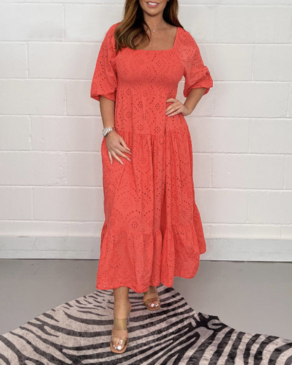 Isla Belle Broderie Maxi Dress