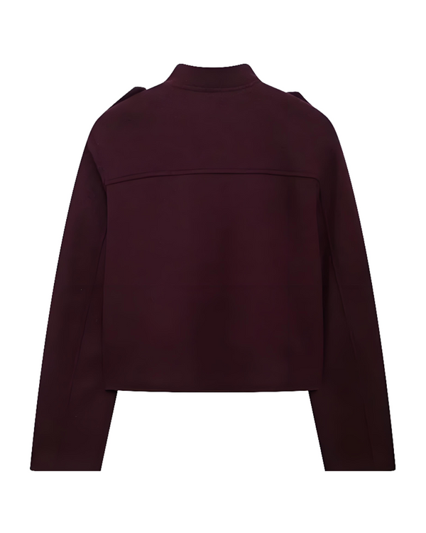Savannah Polished Button Cropped Jacket